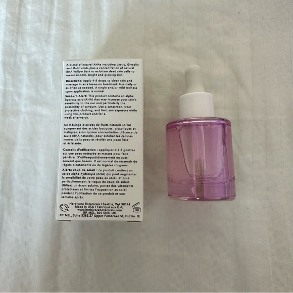 BNIB Herbivore PRISM 12% AHA + 3% BHA Exfoliating Glow Serum - Picture 2 of 2